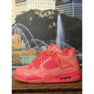 Nike Air Jordan 4 Retro Hot Punch Pink Women's Size 7 AQ9128-600 Sneakers Shoes